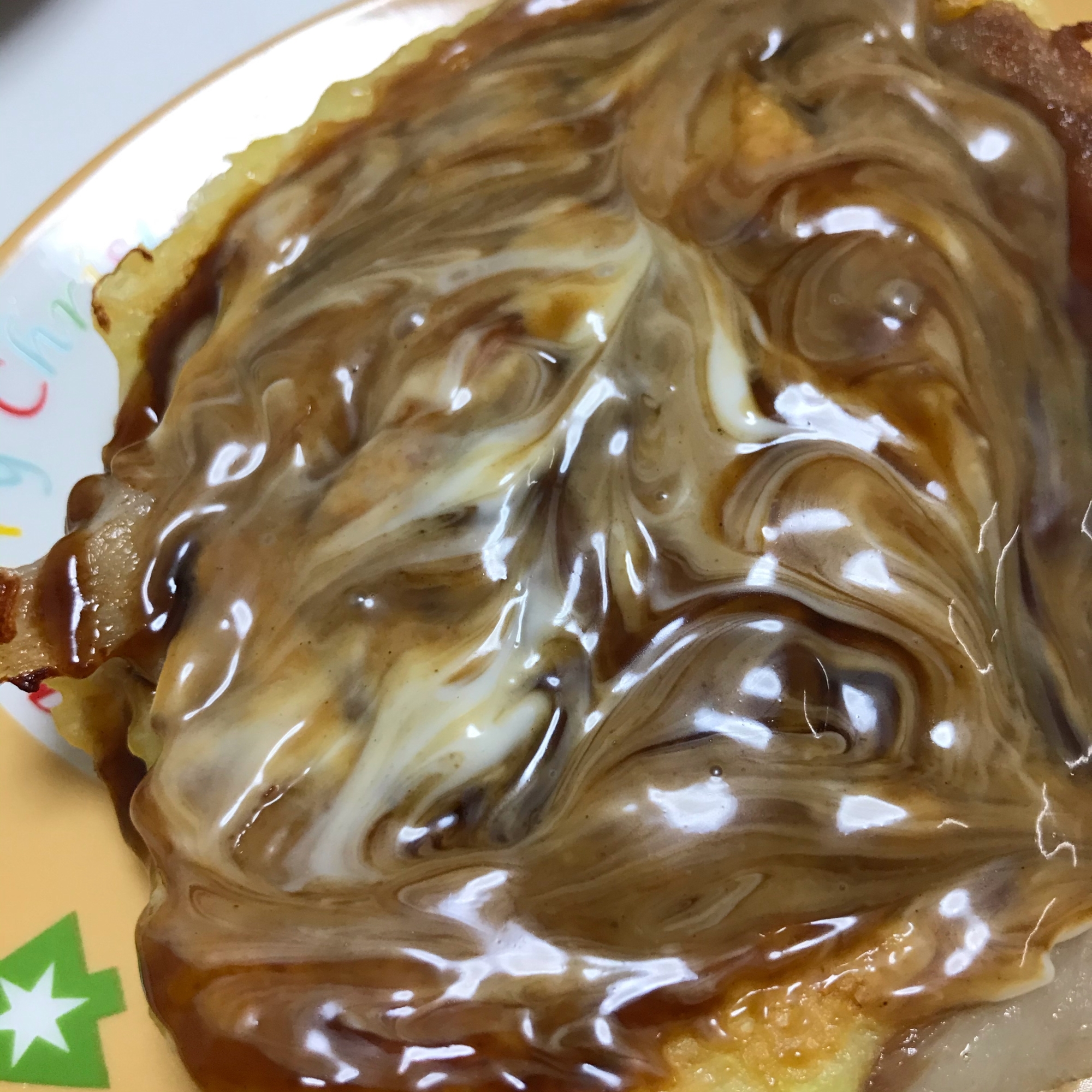 キャベツたっぷりお好み焼き