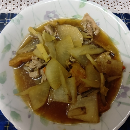 豚すじ肉・大根・牛蒡のほろほろ煮込み