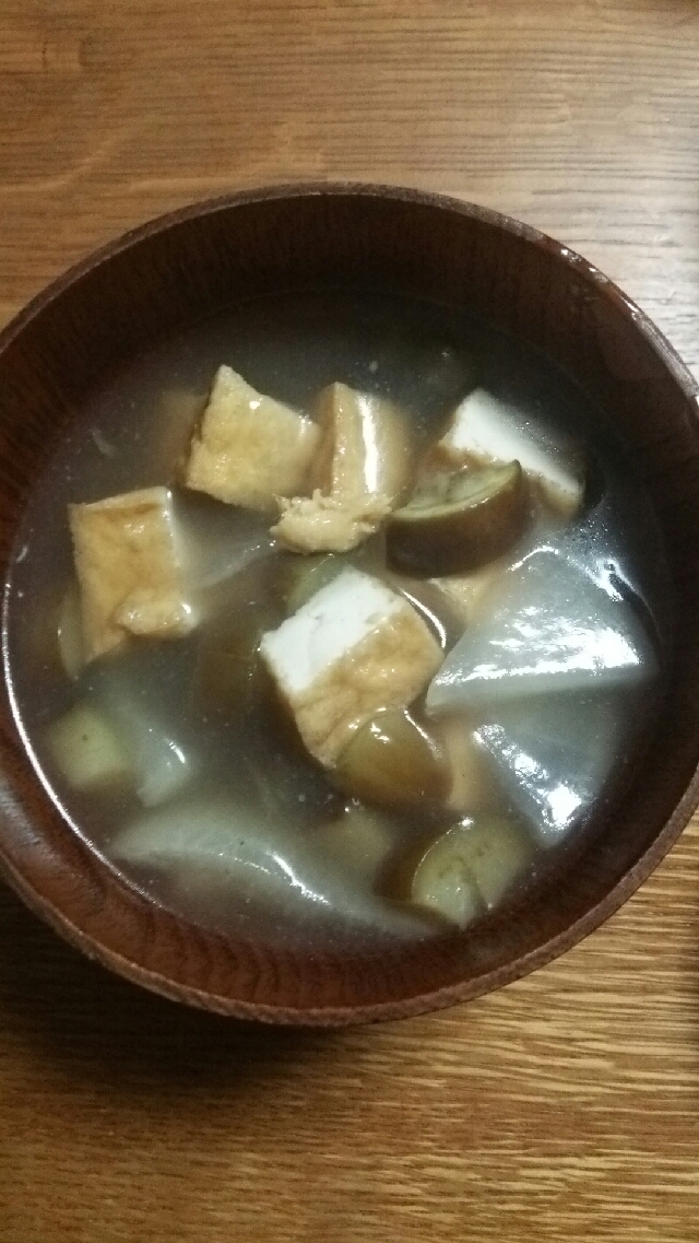 厚揚げ なすび 大根のウェイパースープ レシピ 作り方 By 4045g 楽天レシピ