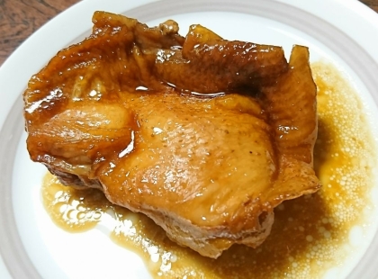 簡単煮るだけ！鶏もも肉のフライパン照り煮♪