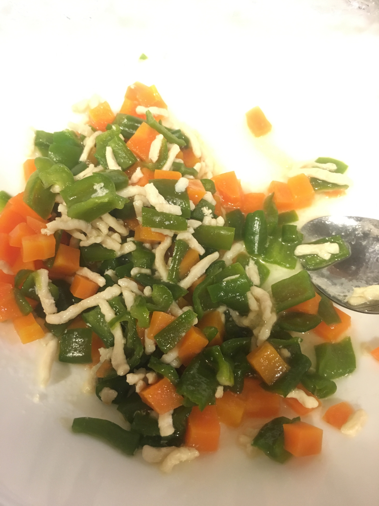 離乳食完了期 にんじんとピーマンのきんぴら炒め レシピ 作り方 By ズボラでもおいしいごはんが食べたい 楽天レシピ