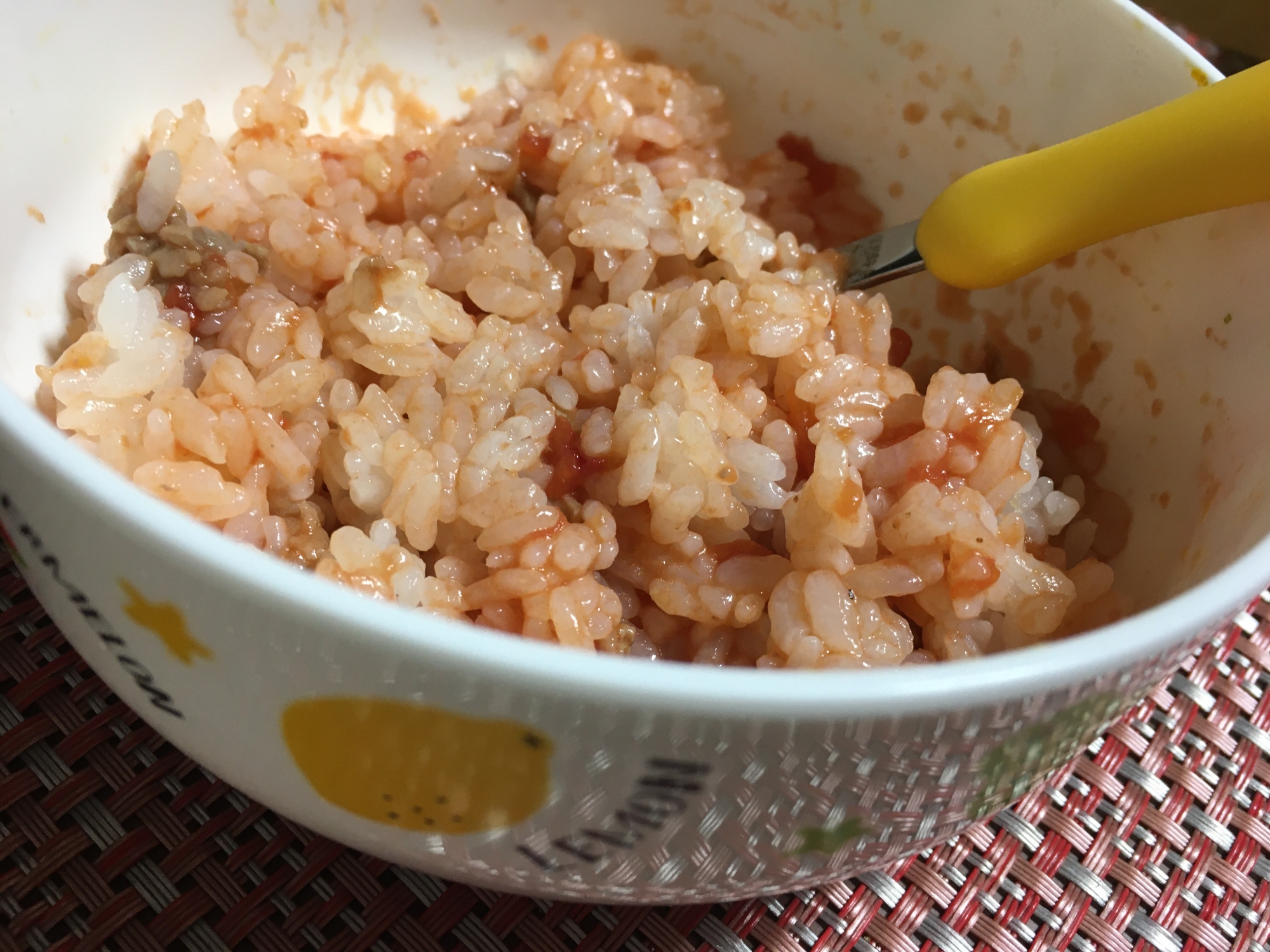 幼児食 ひき肉 野菜のトマトソースご飯 レシピ 作り方 By えみすけ0309 楽天レシピ