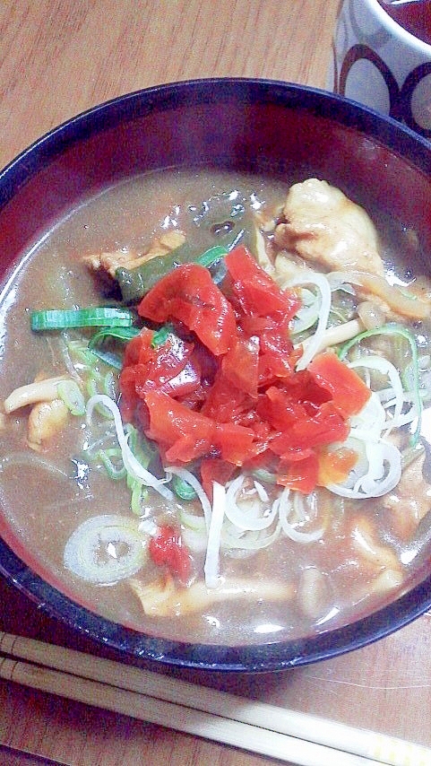 鶏ネギカレー蕎麦