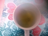 ぽかぽか～なお茶で、カメラのレンズも曇っちゃった（＾。＾）＞
やっぱり、温かいお茶は癒されます❤
ごちそうさまでした。