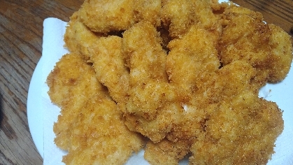 子供が喜ぶ(^^)鶏むね肉のしっとり鶏カツ♪