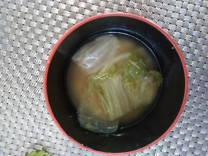 白菜の味噌汁