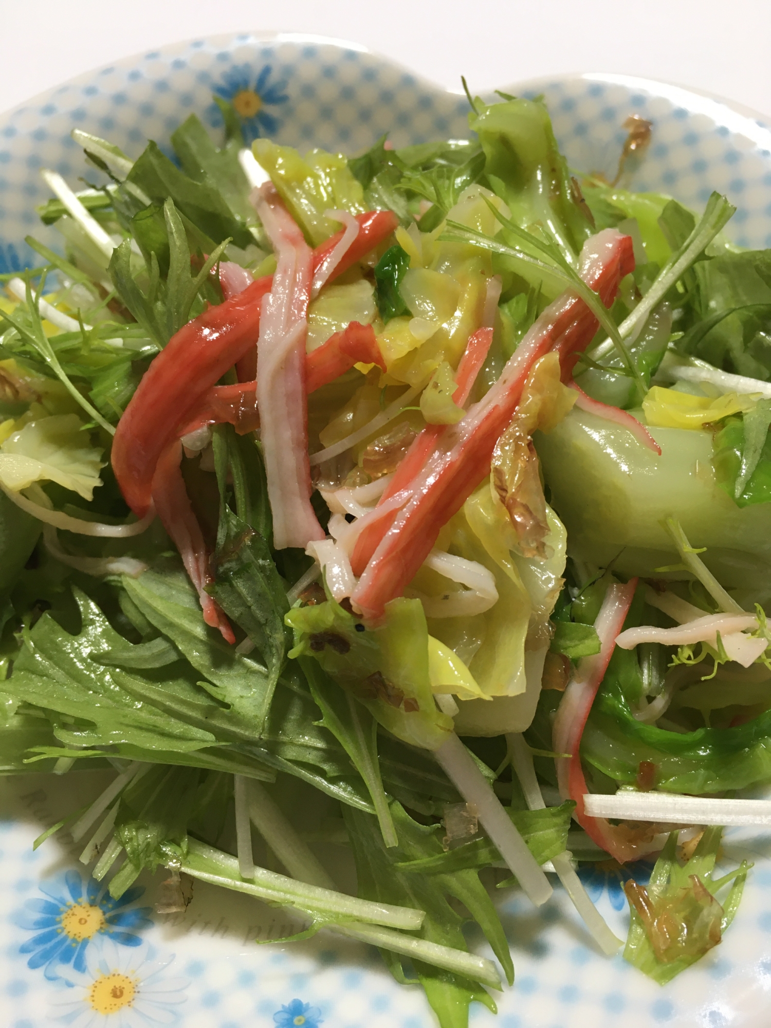 春キャベツと水菜のサラダ