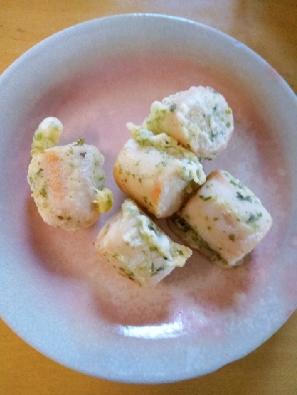 魚肉ソーセージの鶏ガラ天ぷら