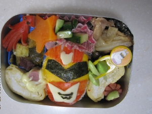 ゴセイジャーレッド弁当