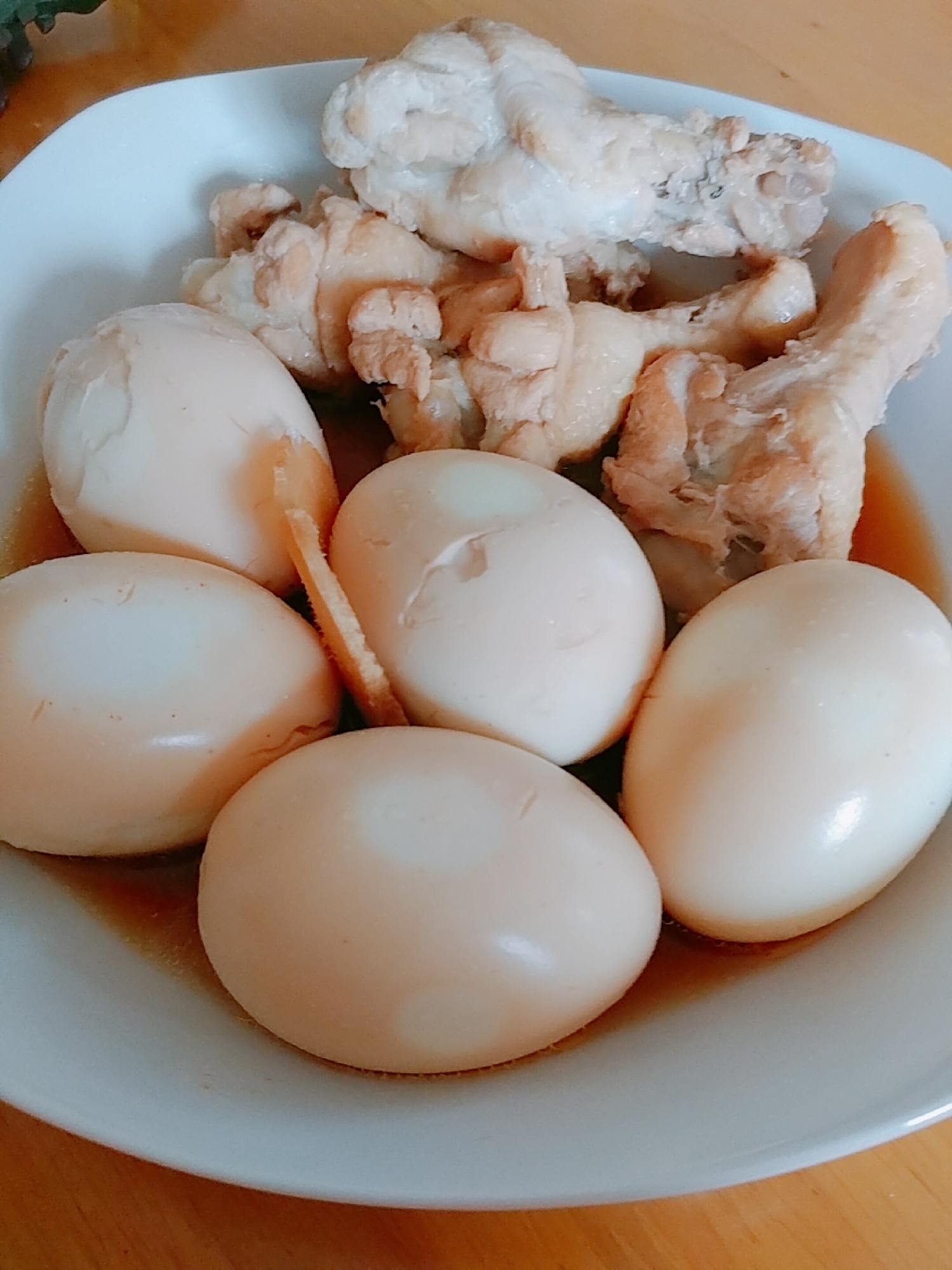手羽元と卵の簡単煮