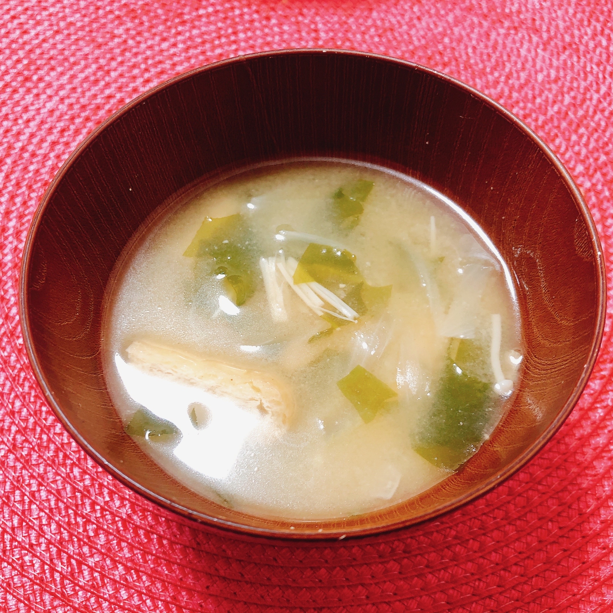 えのき玉ねぎお味噌汁