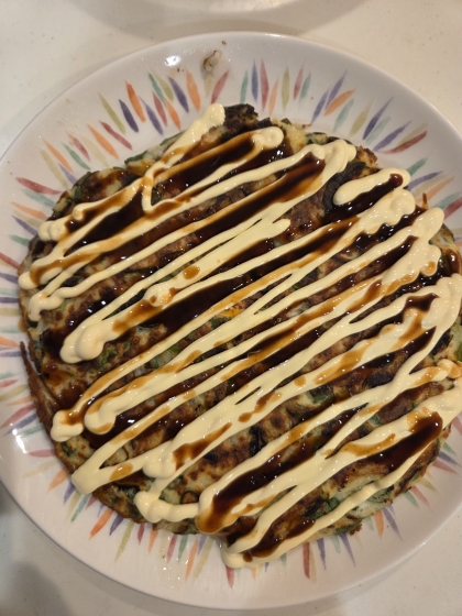 片栗粉で☆お好み焼き