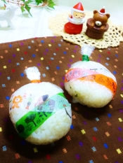 クリスマス風ラップ巻きおにぎり レシピ 作り方 By しょぉ 楽天レシピ