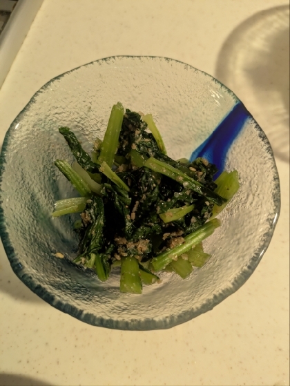 小松菜の一番美味しい食べ方！小松菜の胡麻和え