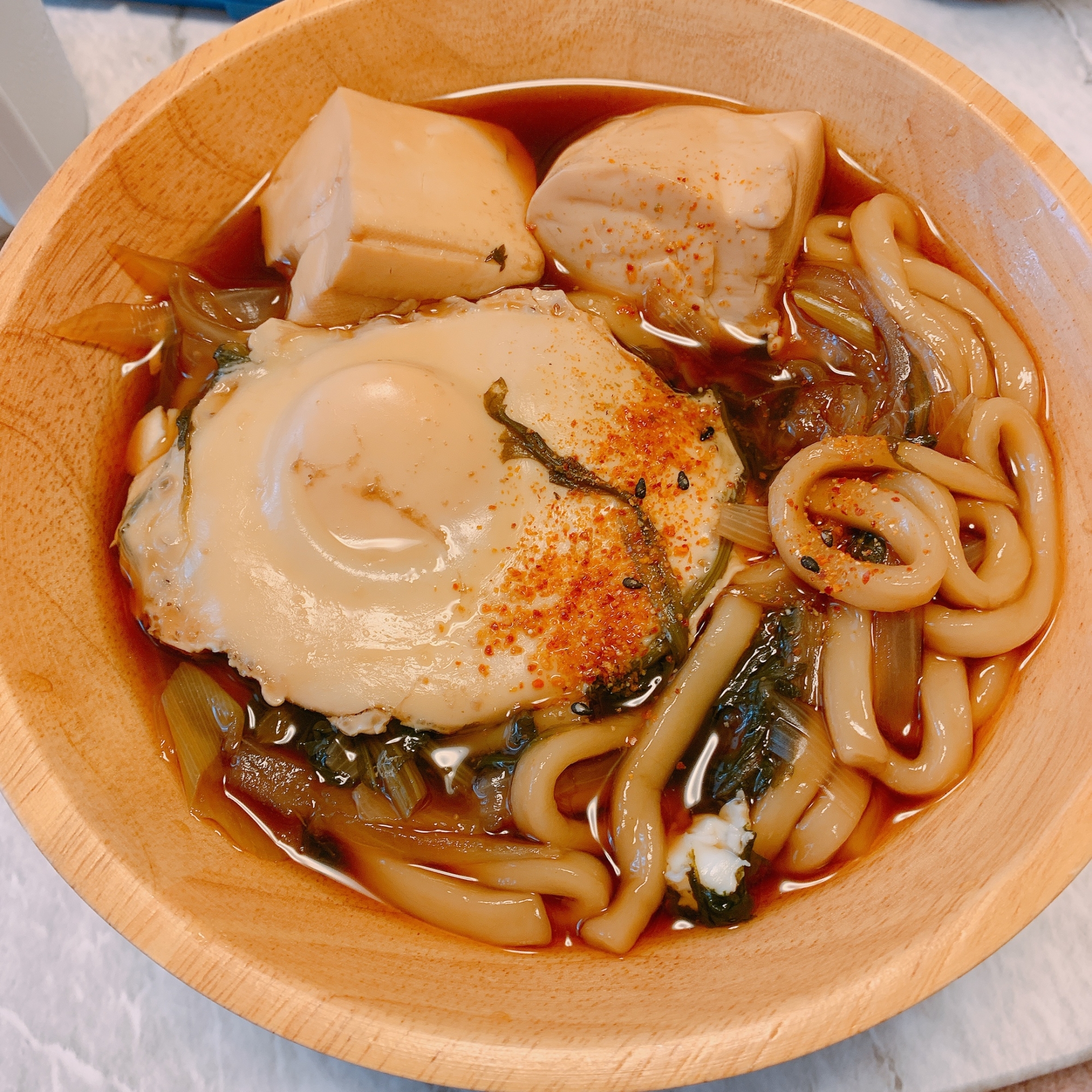 圧力鍋で作る、煮込みうどん