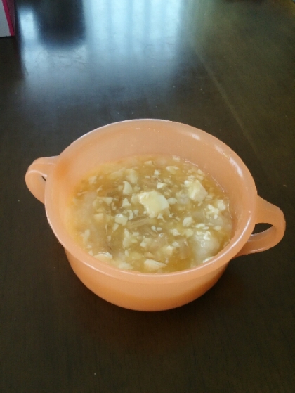 【離乳食】豆腐のとろみ煮（牛ミンチ＆ごぼう）