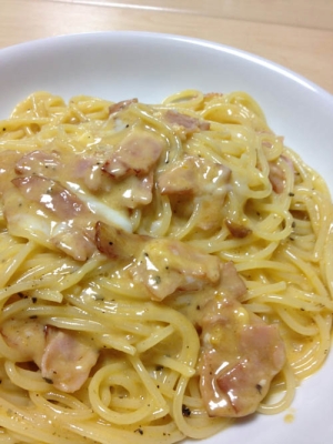 レトルト使って簡単美味しいカルボナーラ レシピ 作り方 By 哲j 楽天レシピ