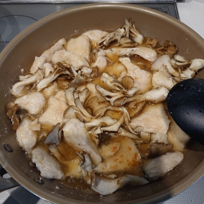 鶏むねと舞茸のポン酢煮