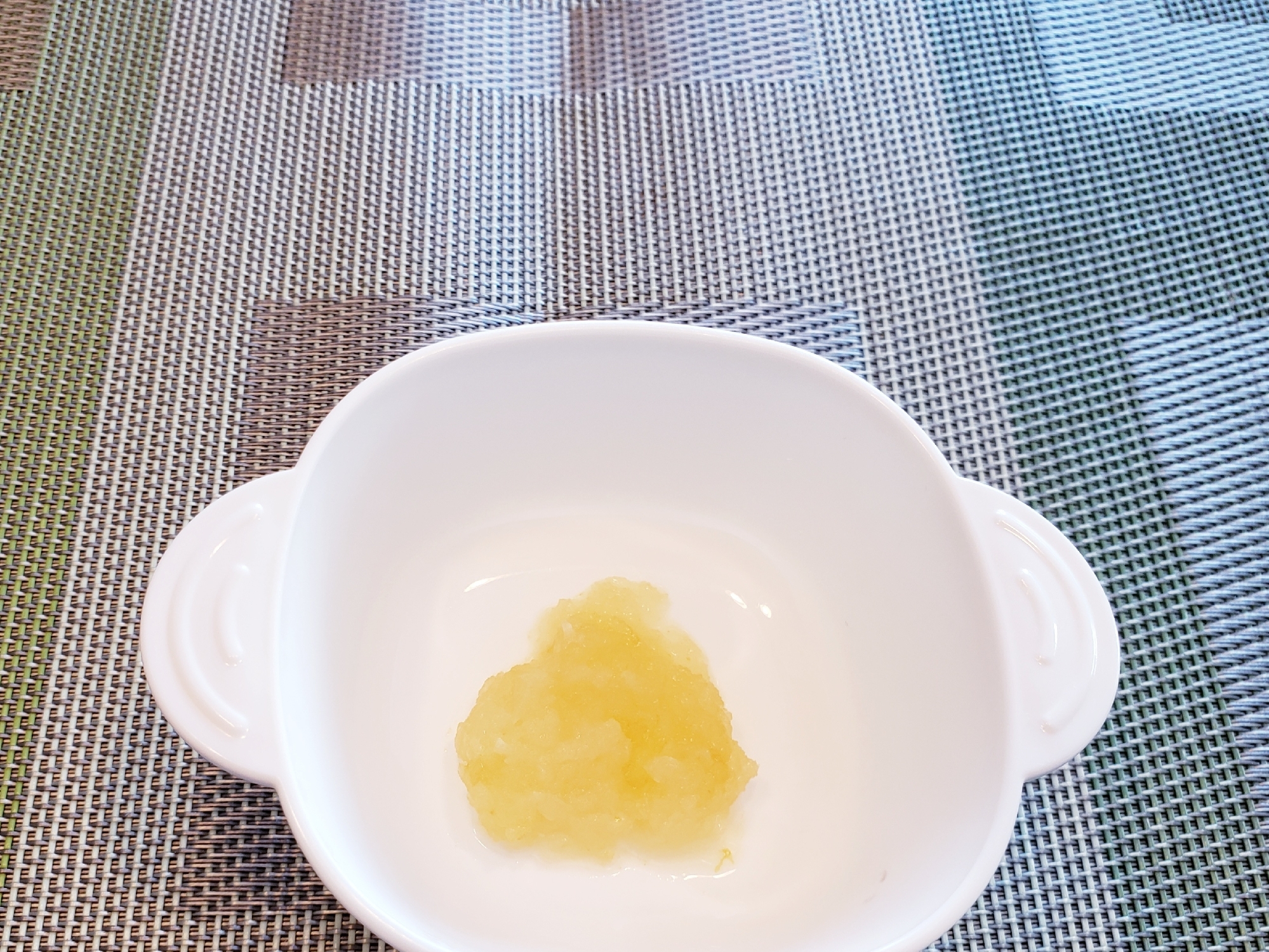 離乳食 初期 電子レンジで リンゴのペースト レシピ 作り方 By のりばあ 楽天レシピ