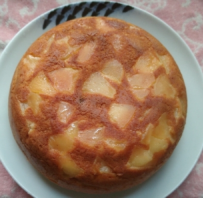 ホットケーキミックスで作るりんごとバナナのケーキ