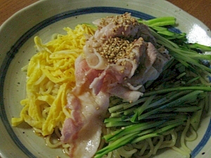 低温調理で豚しゃぶ冷やし中華 ビンゴ レシピ 作り方 By Hiromu82 楽天レシピ