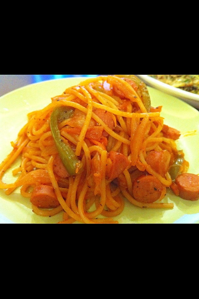 あまりもののお野菜で！お手軽ナポリタンスパゲティ