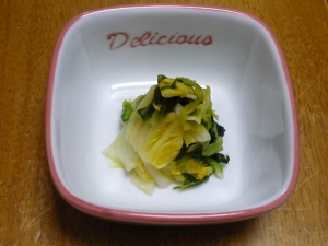 塩分控えめ浅漬け風ゆずの白菜漬け