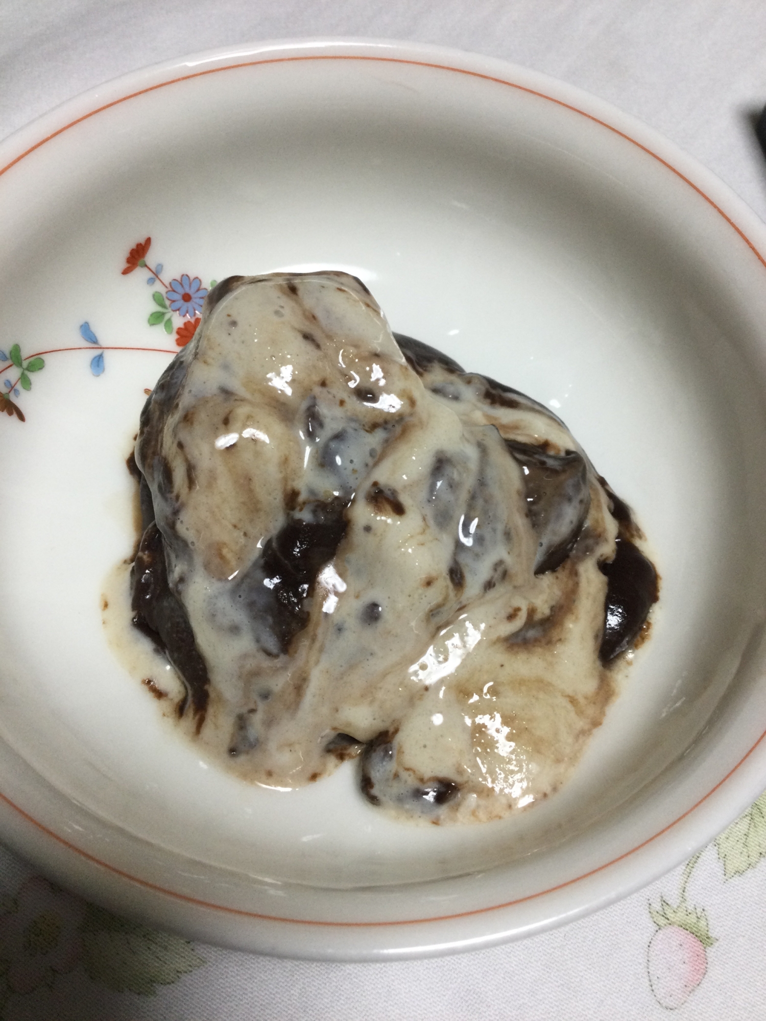 豆乳バナナアイスクリームとチョコレート