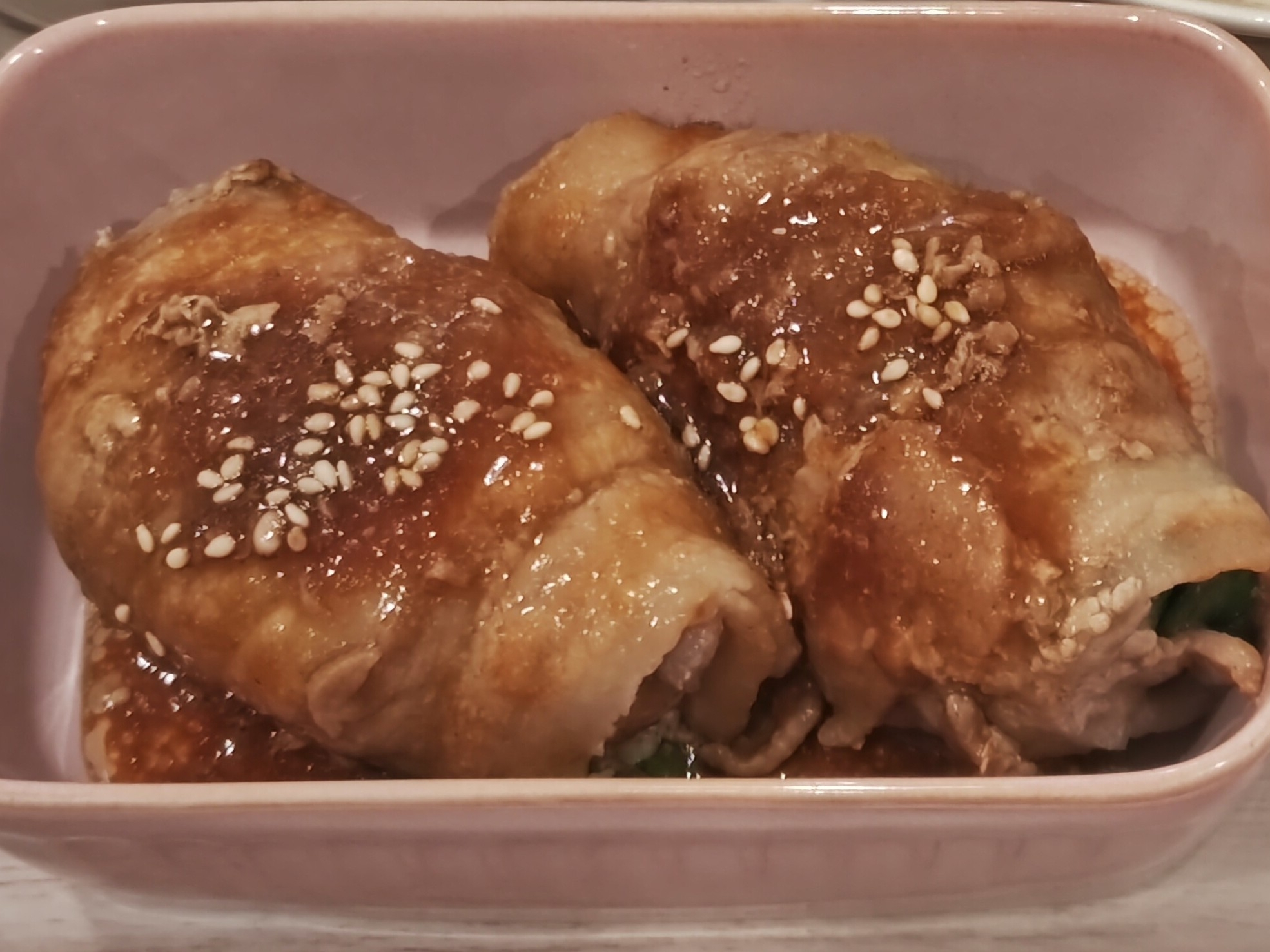 ♡レタスの肉巻き焼肉味