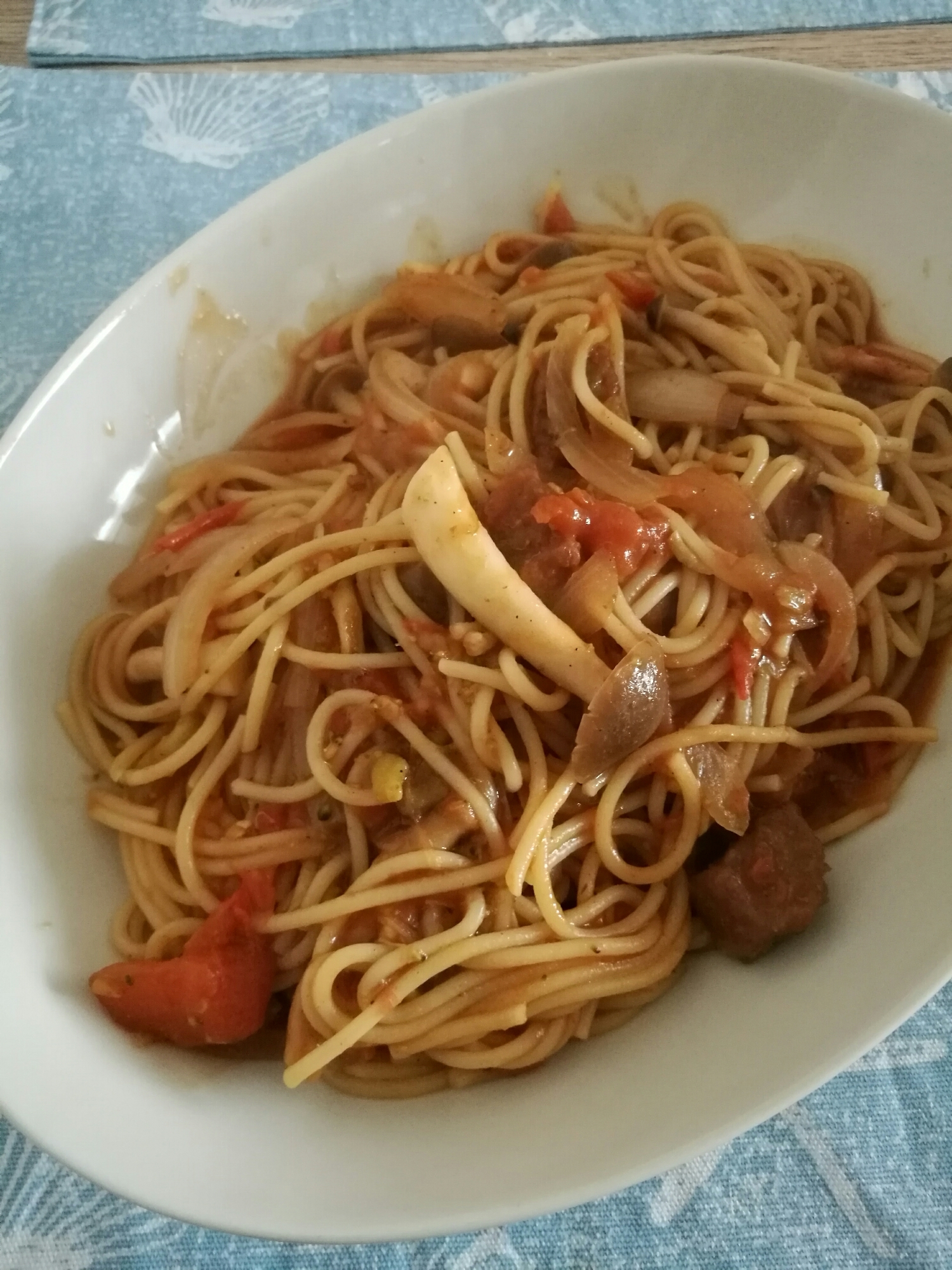 ハヤシライス味風のパスタ