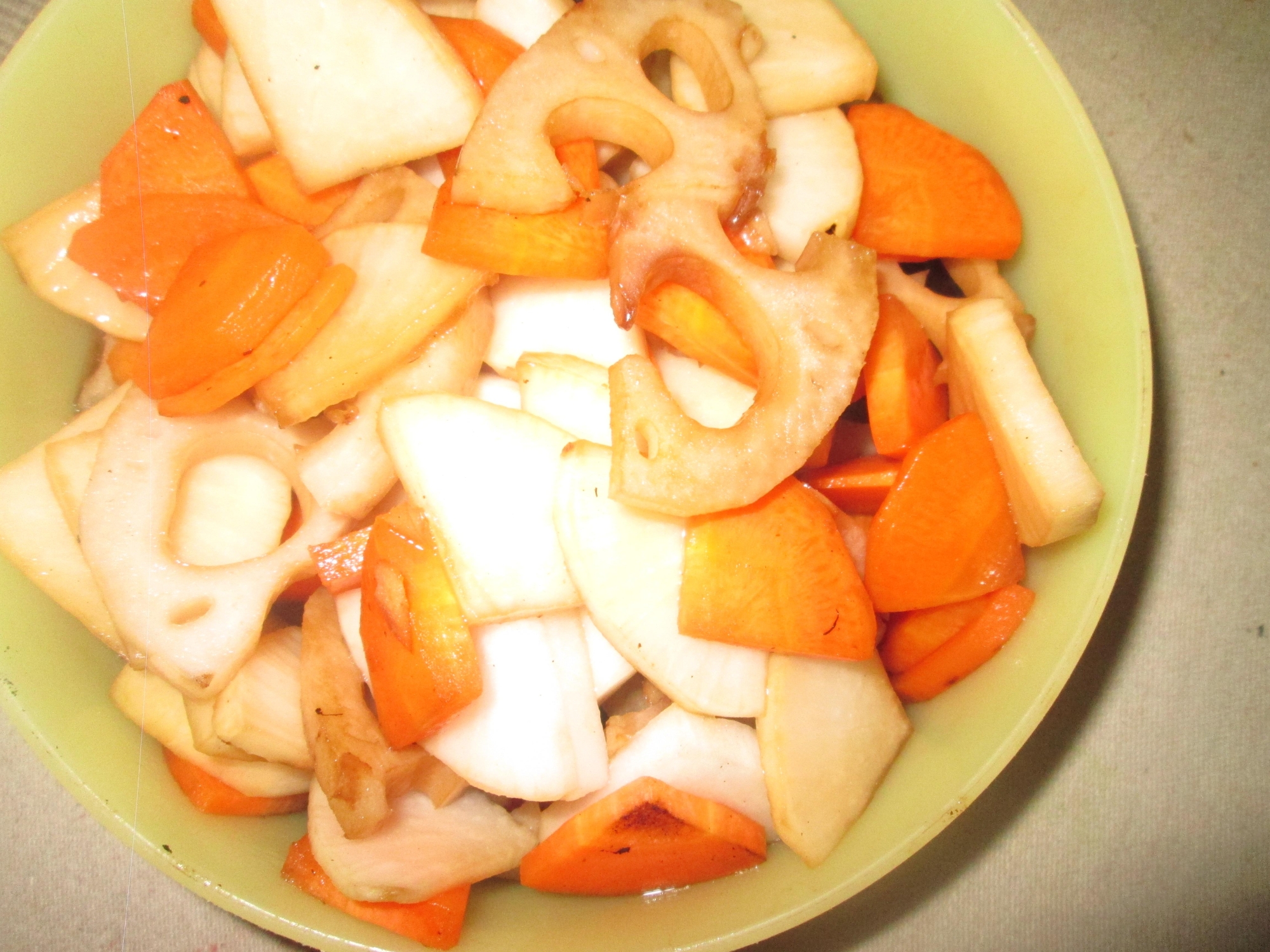 いため野菜の醤油漬け