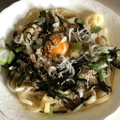 簡単５分☆釜揚げしらすの冷やしうどん