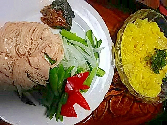 チキン味噌サラダ&レモン素麺セット