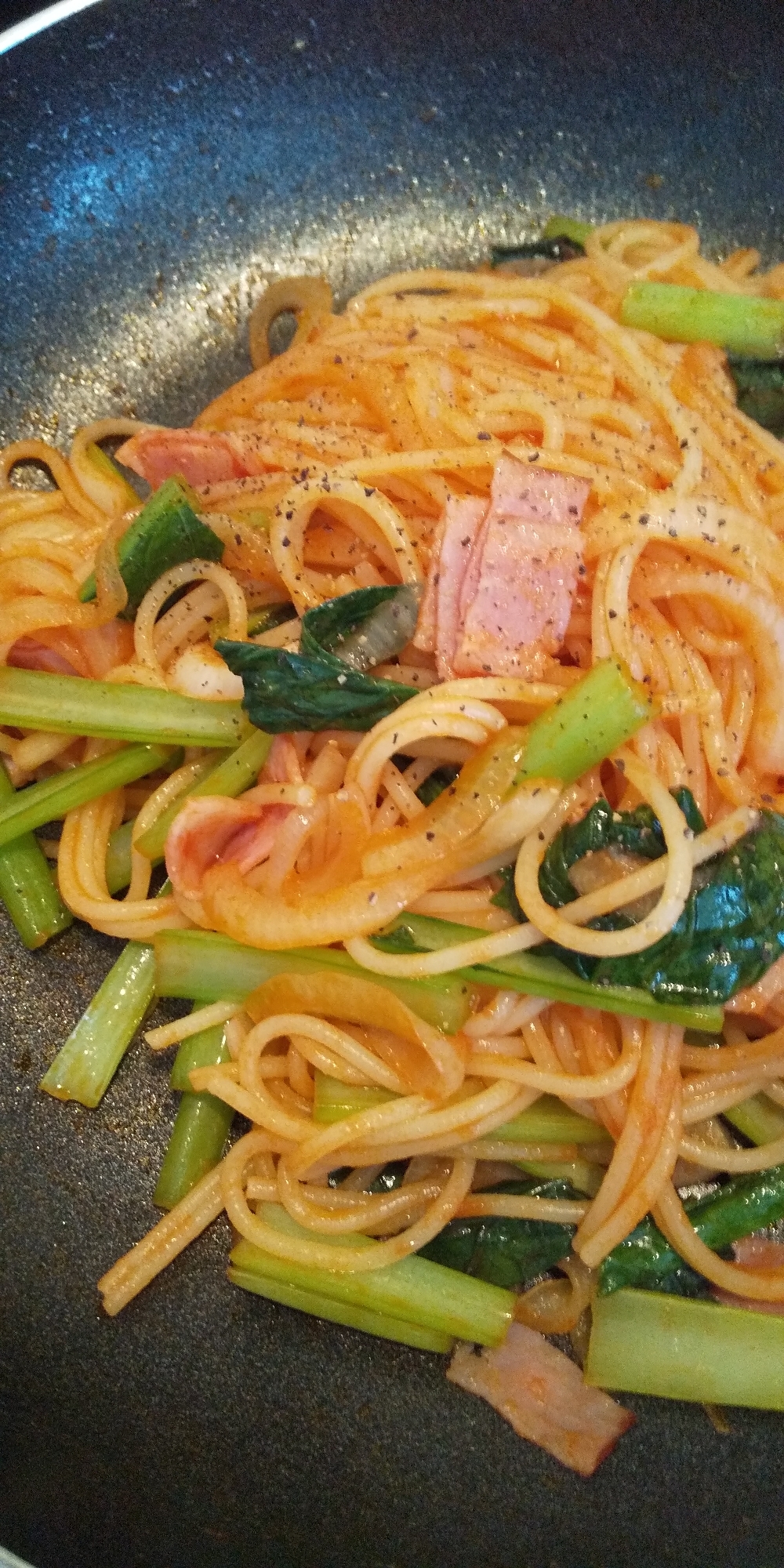 ★おひとりさまlunch★簡単ナポリタン