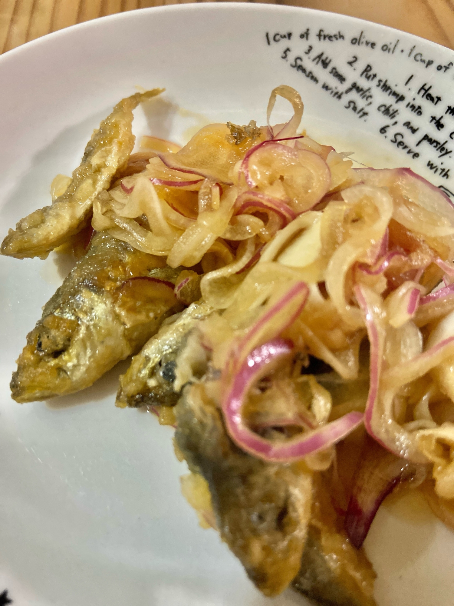 下処理簡単❣️頭から骨まで美味しい♡まめあじ南蛮