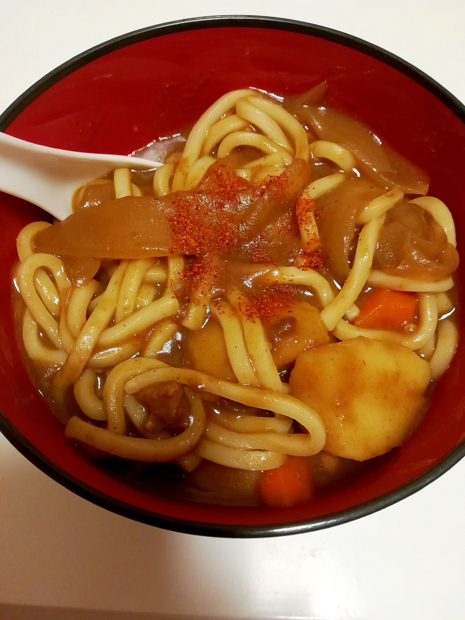 じゃがいもと玉ねぎとにんじんの和風カレーうどん