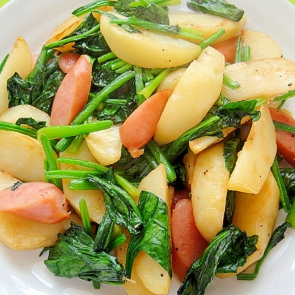 じゃがいもとほうれん草のオイスター炒め レシピ 作り方 By Mint 楽天レシピ じゃがいもとほうれん草のオイスター炒め レシピ 作り方 By Mint 楽天レシピ