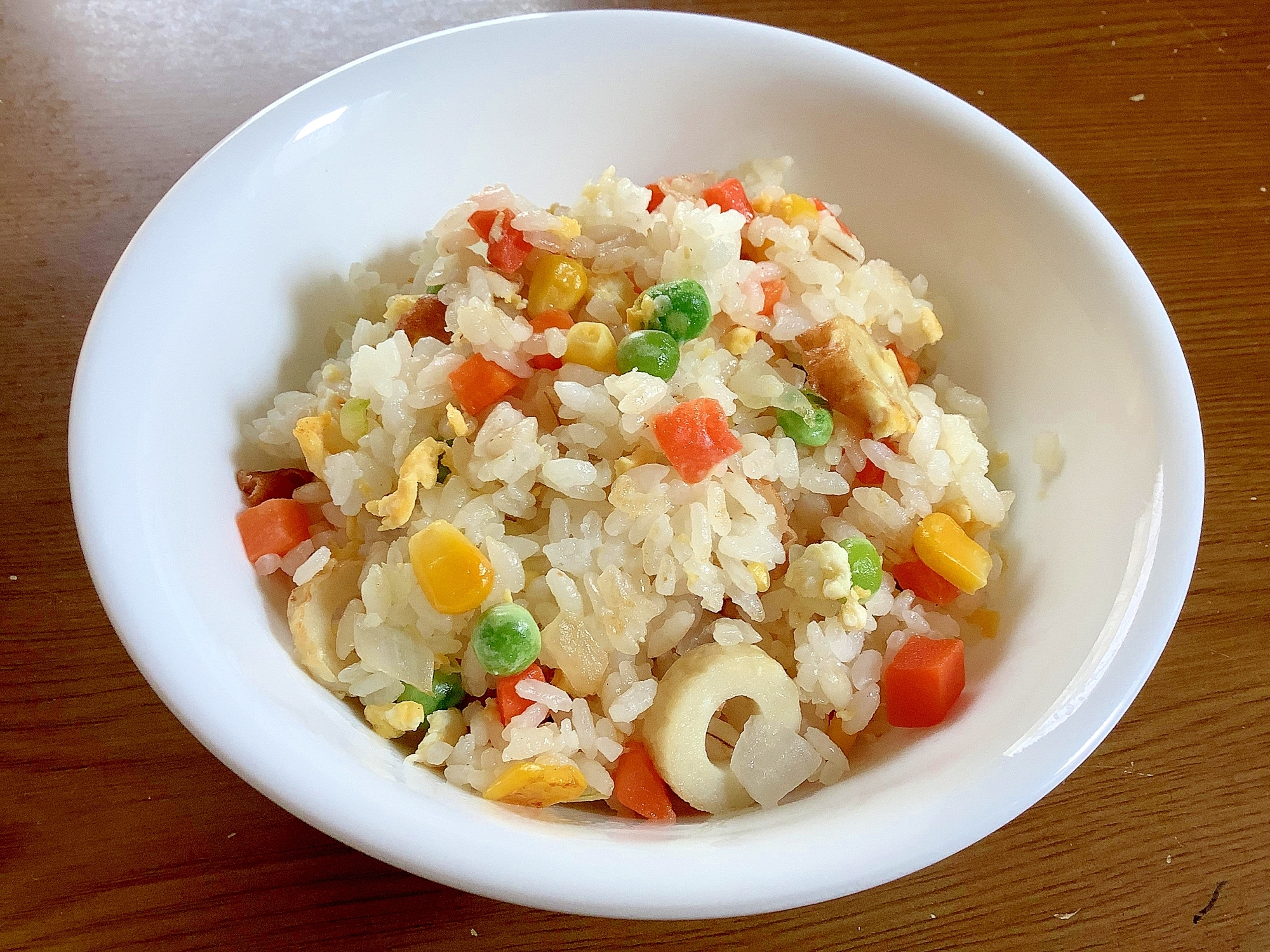 ミックスベジタブルのチャーハン