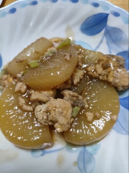 『大根と鶏ひき肉のそぼろ煮』