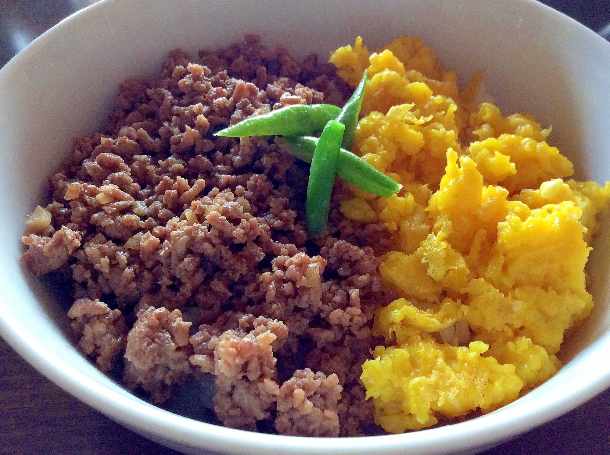 お弁当にも 合挽肉でそぼろ丼 レシピ 作り方 By わんなん 楽天レシピ