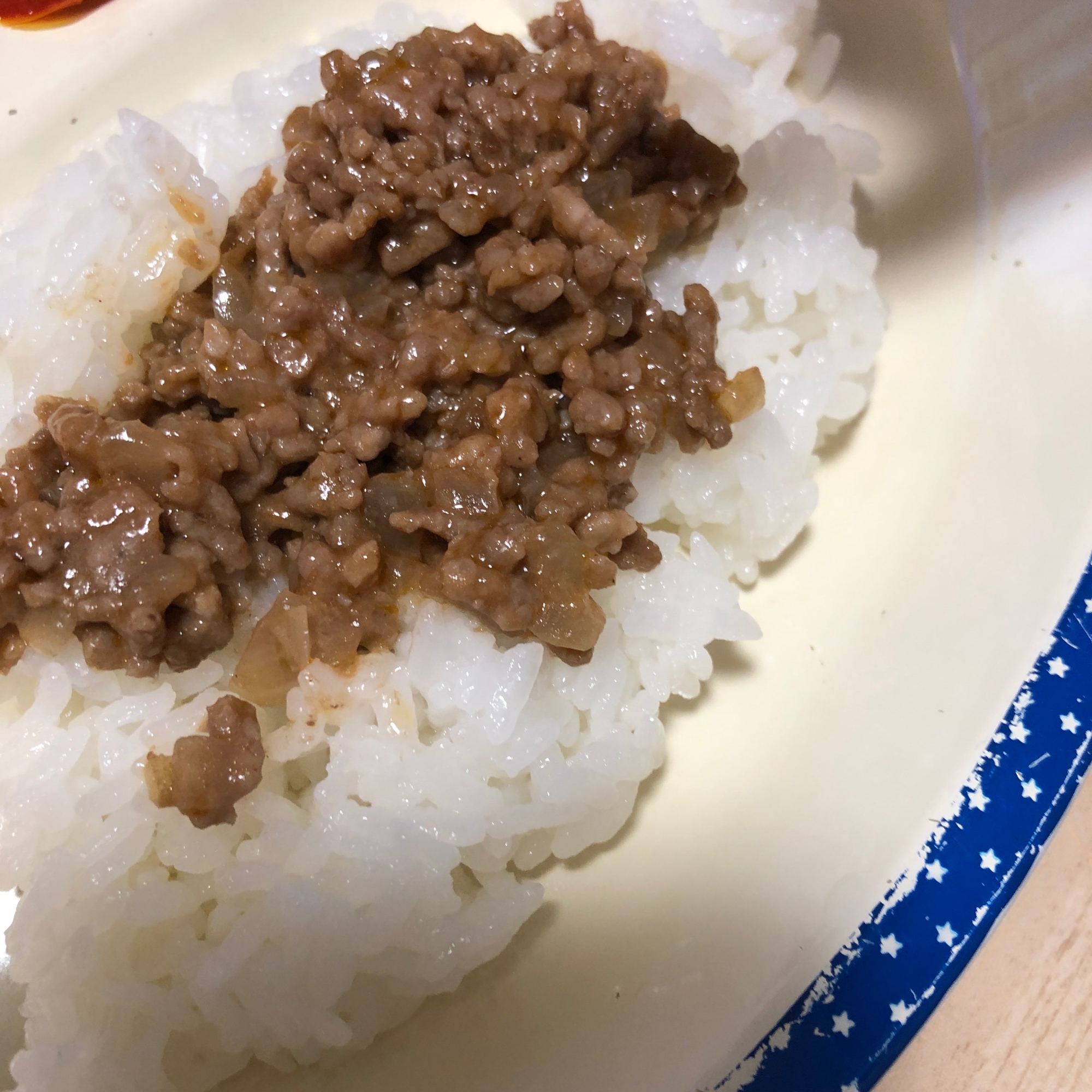 炒めハンバーグ丼