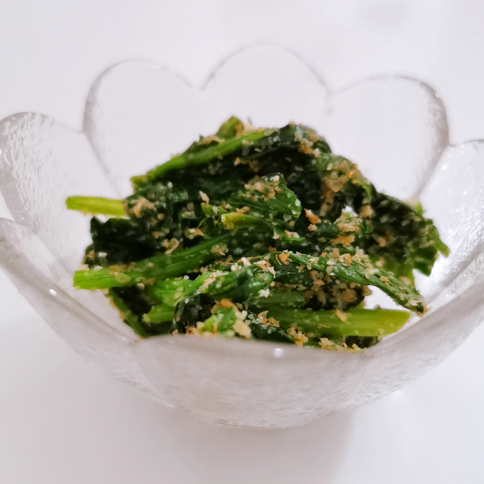 我が家のほうれん草の胡麻和え