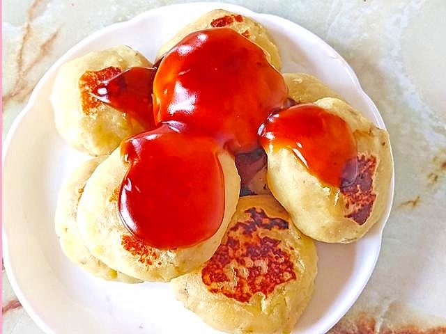 さつまいも大量消費！片栗粉で簡単餅アレンジ♪