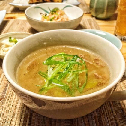 冬瓜のひき肉旨味スープ♪