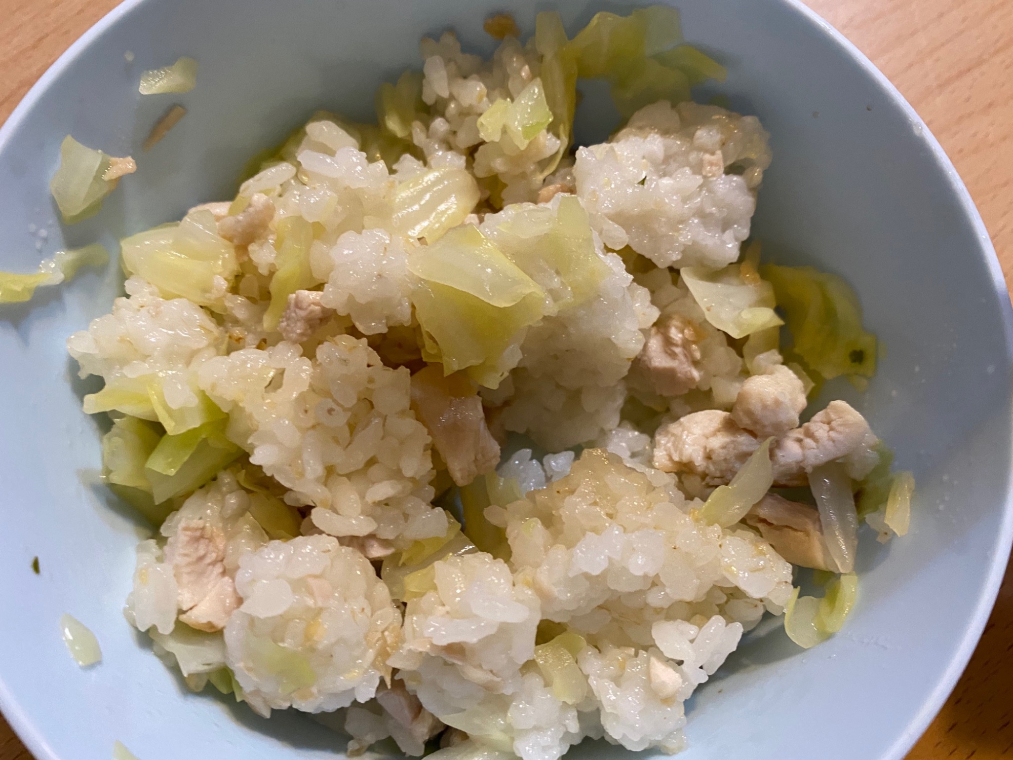 幼児食⭐キャベツと鶏肉の混ぜご飯