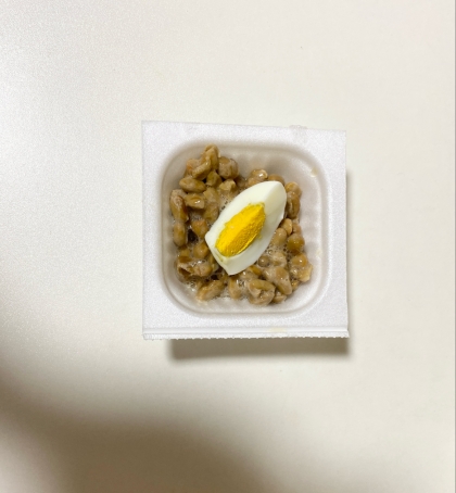 納豆アレンジ スプラウト&ゆで卵