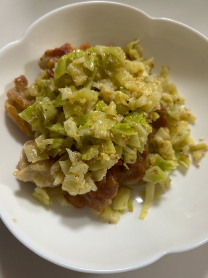 塩ダレキャベツで食べる鶏モモ焼き♡