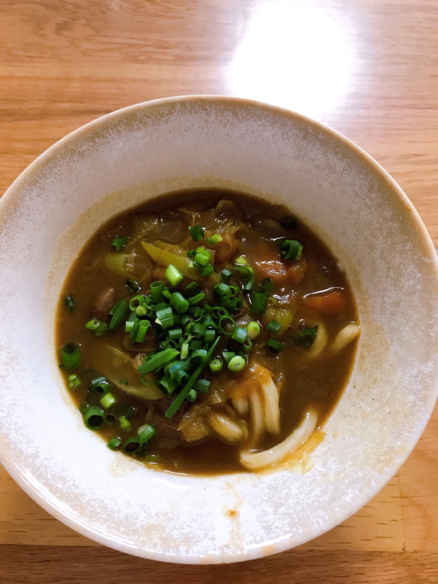 残ったカレーで！カレーうどん