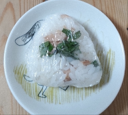 混ぜご飯♡焼鮭&大葉