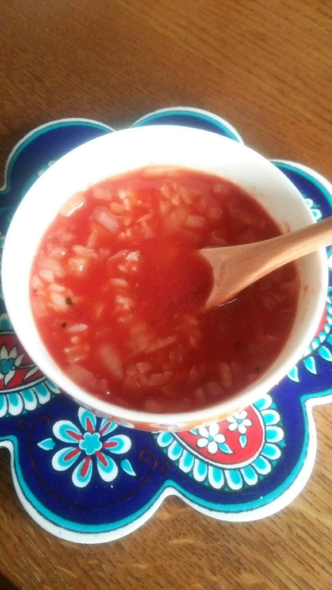 トマトオニオンライススープ